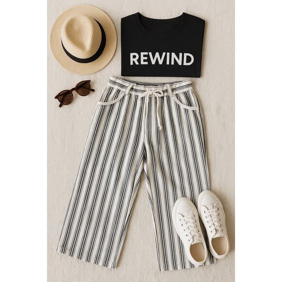 Rewind Striped Pull On Pants Sz. 2X - Picture 1 of 8